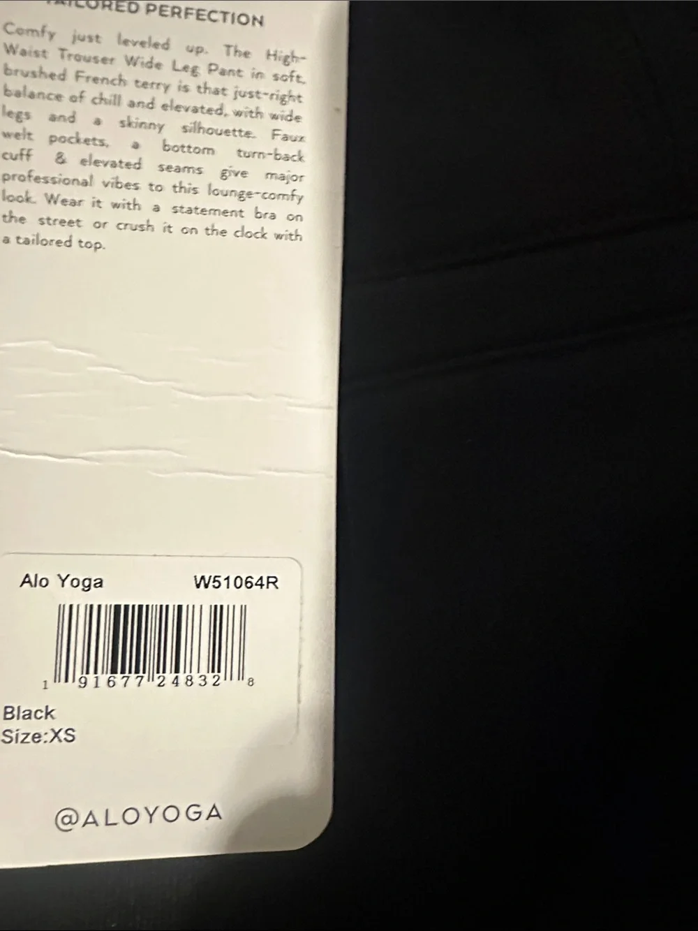 ALO Yoga Men’s Black Straight-Leg Joggers